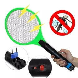 Raquete Elétrica Mata Mosca Pernilongo Mosquito Recarregável